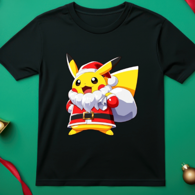 Pikachu Christmas T-shirt