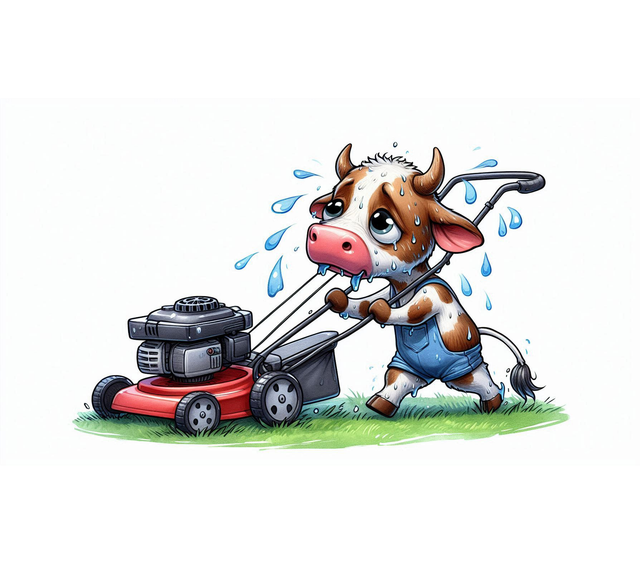 Rectangle fridge magnet Cow design