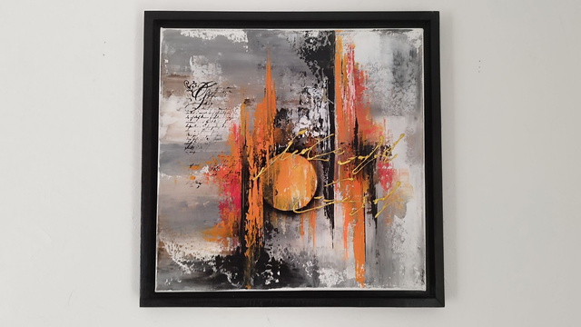 tableau abstrait coloré– art contemporain oeuvre originale signée