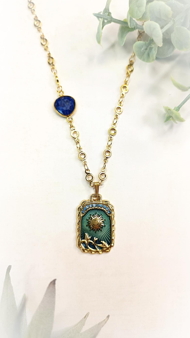 Collier SURYAH - Bleu Nuit - Lapis Lazuli