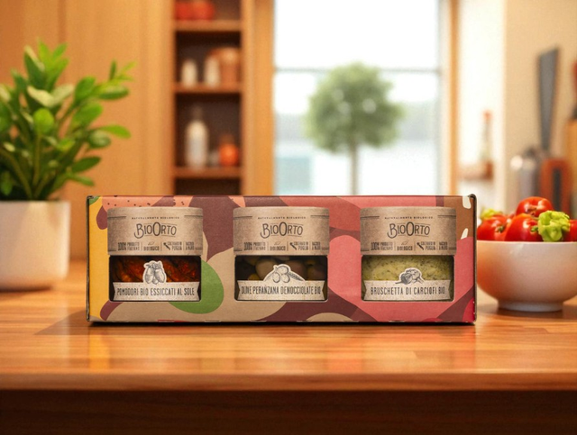 Tris aperitivo biologico - Bio Orto - 180gr x 3