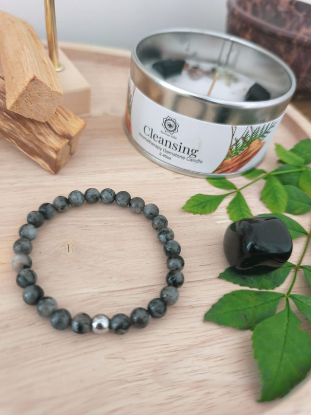 Bracelet Larvikite Gaïa