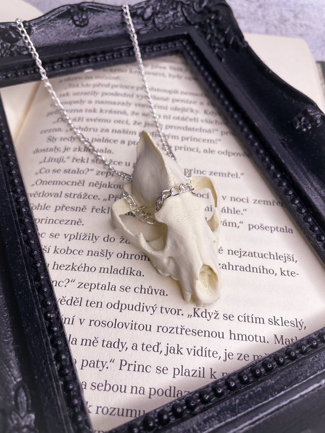 Náhrdelník Liščí lebka