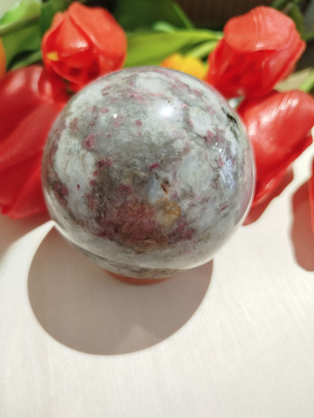 Sphère Tourmaline rose