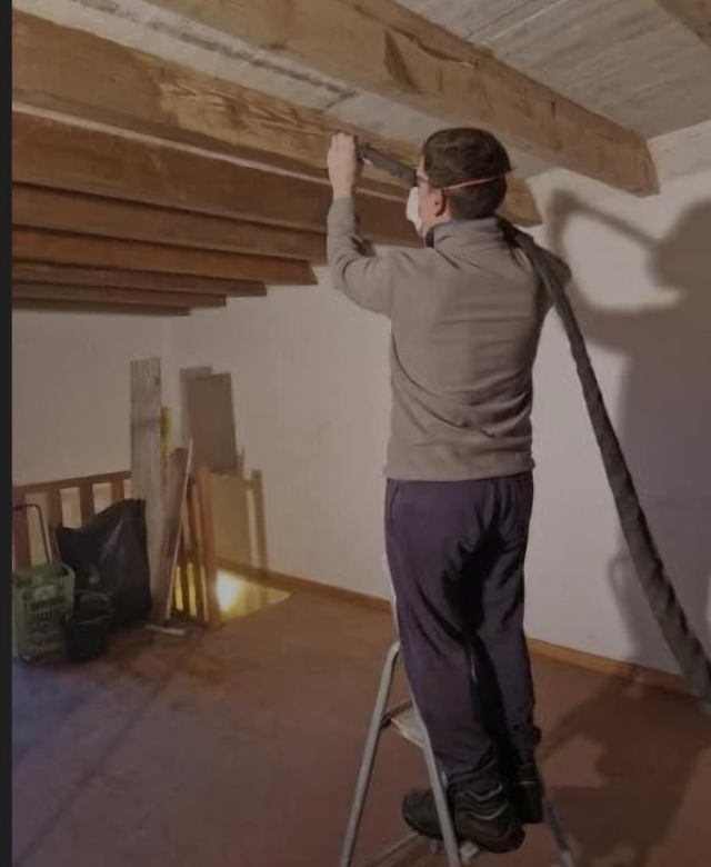 Aérogommage Poutres en bois en Auvergne Rhones Alpes