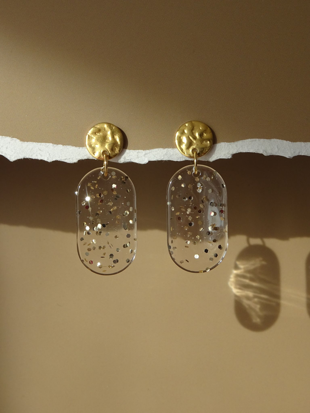 Pastille : Transparente paillette champagne