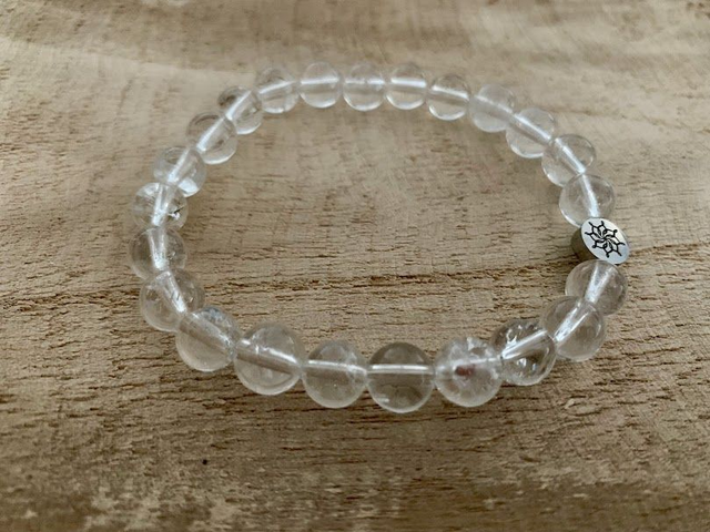 Bracelet Cristal de Roche - Perles de 8mm