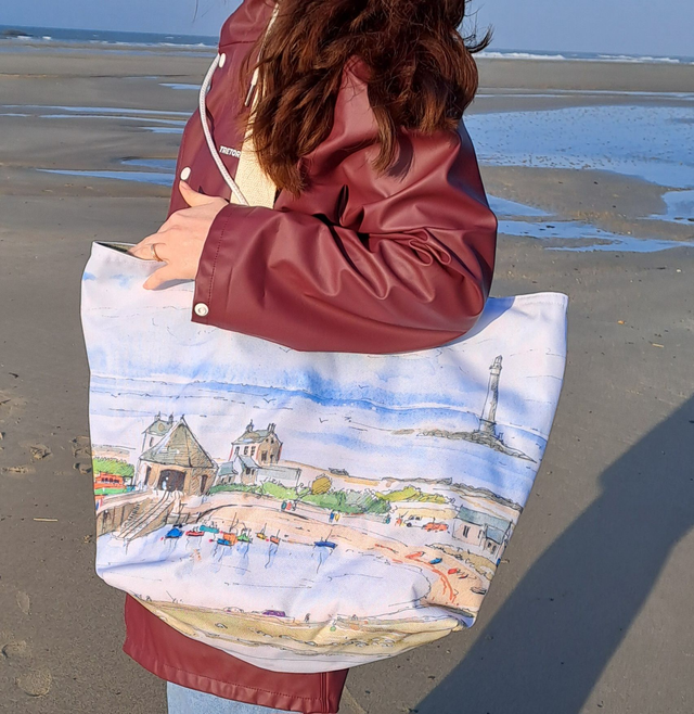 Sac de plage thème "Goury / Port Racine"