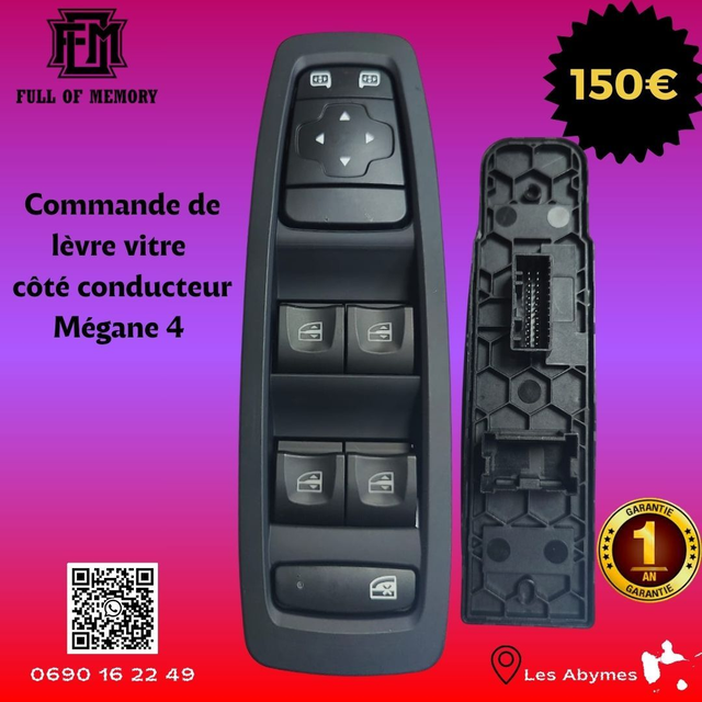 Commande de lève vitre MEGANE 4