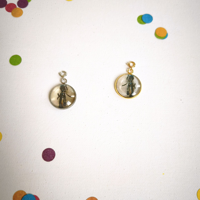 Charm’s Carnaval – Acier inox et verre – interchangeable – Bijou personnalisable