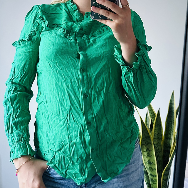 Groene blouse 
