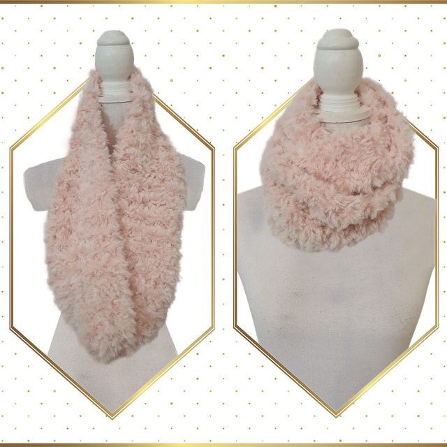 Echarpe circulaire Rose Clair