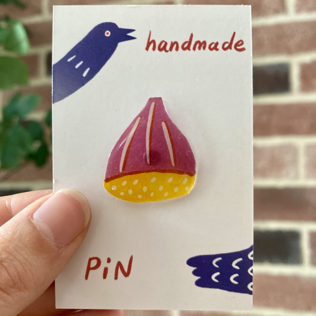 Handmade Chestnut Pin