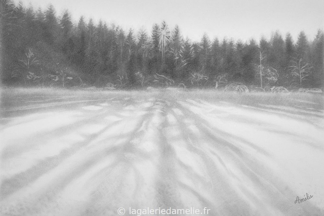 "Rayons et frissons" - tirage 10 x 15 cm + cadre