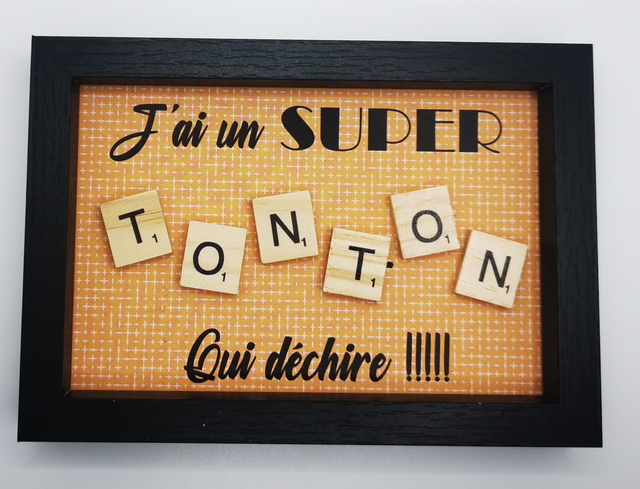 Cadre scrabble TONTON