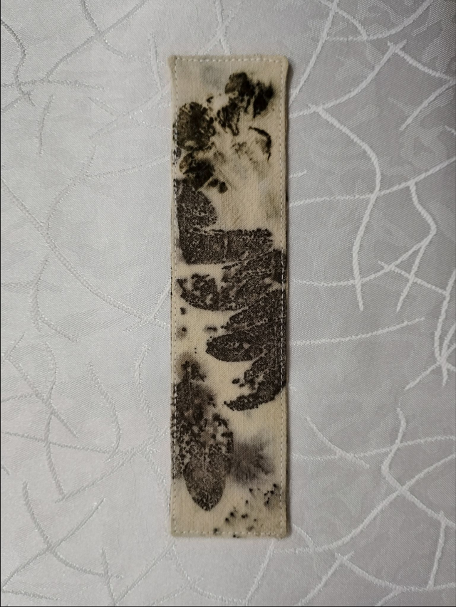 Textil könyvjelző (ecoprint, többféle)