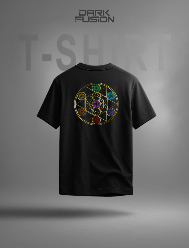 Dark Fusion Branded T-shirt Limited Edition Golden Chakra 
