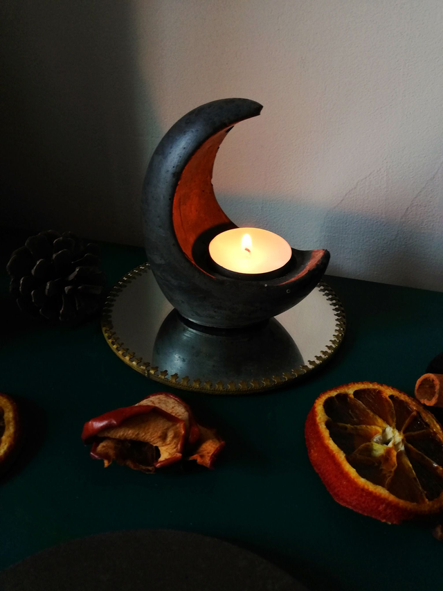 Bougeoir lune