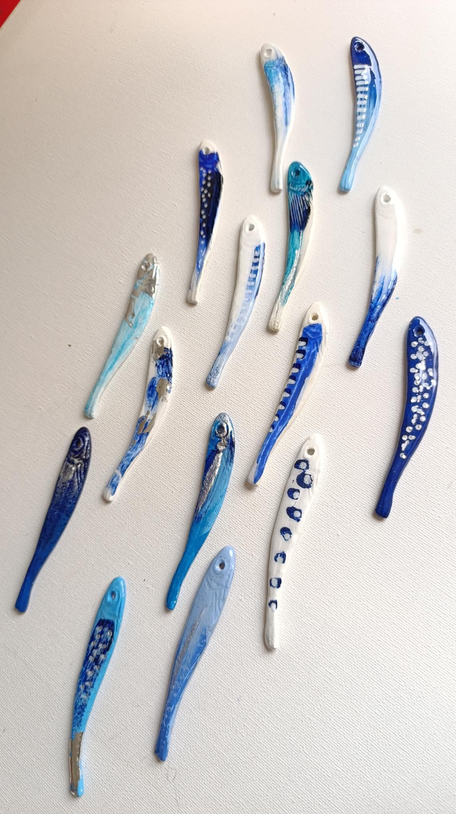 Ready to ship : 15 Classic - Blue & White Mix