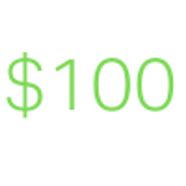 $100