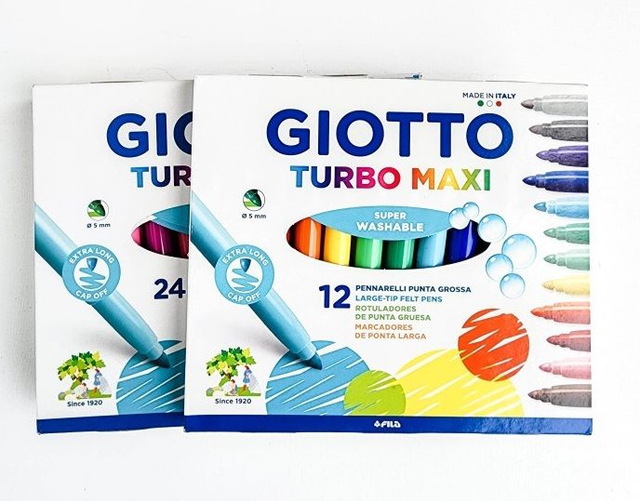 GIOTTO TURBO MAXI PENNARELLI PUNTA GROSSA 12/24 PZ