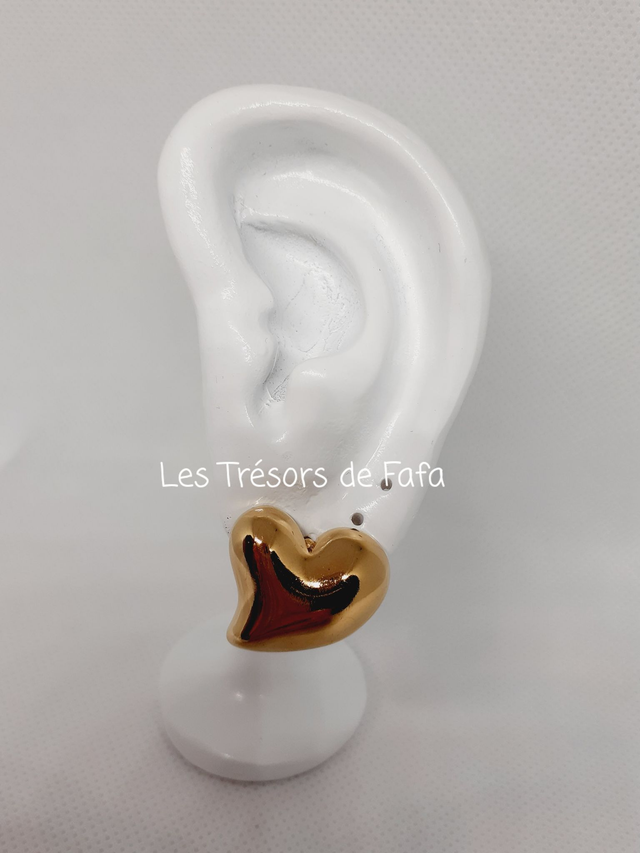Boucles d'oreilles cœur 