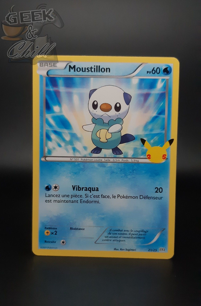 Carte Pokémon - 25th Anniversaire - Promo McDo 2021 - Moustillon