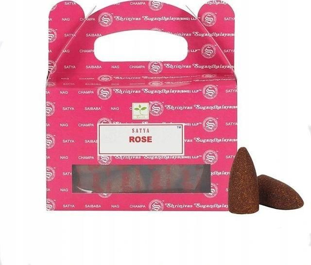 Satya Rose Backflow Incense Cones (24)