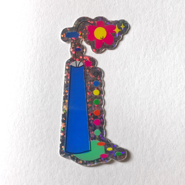 Sticker Fleur-Cheminée