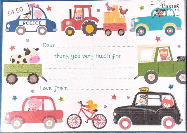Vehicle Thank You Notecards