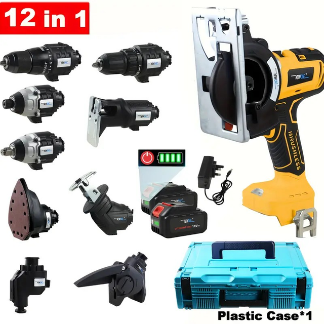 18V Brushless Multifunctional Tool Combo Kit 12-in-1