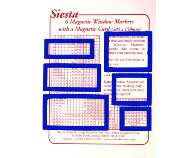 Siesta Frames Magnetic 6 window markers with magnetic sheet - (Green)