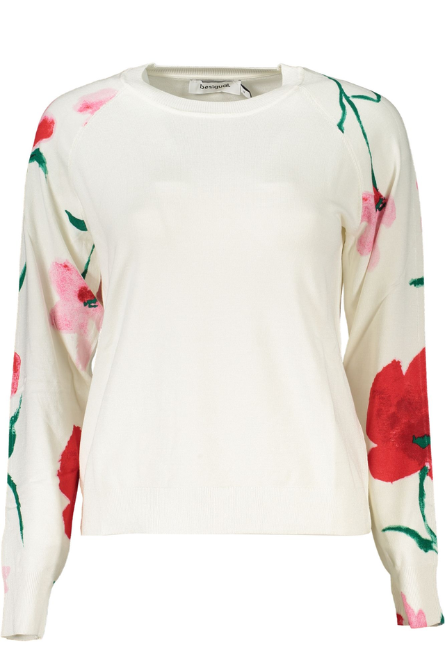 DESIGUAL MAGLIA DONNA BIANCO