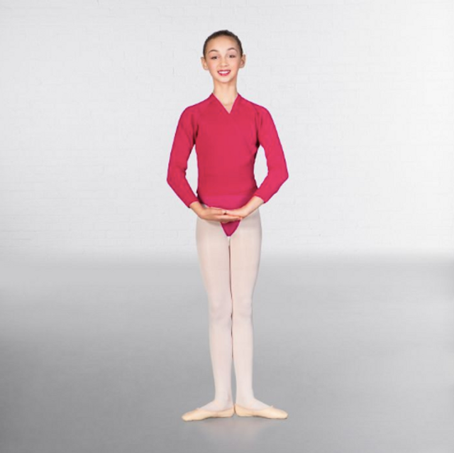 Mulberry Long Sleeved Acrylic Crossover Cardigan