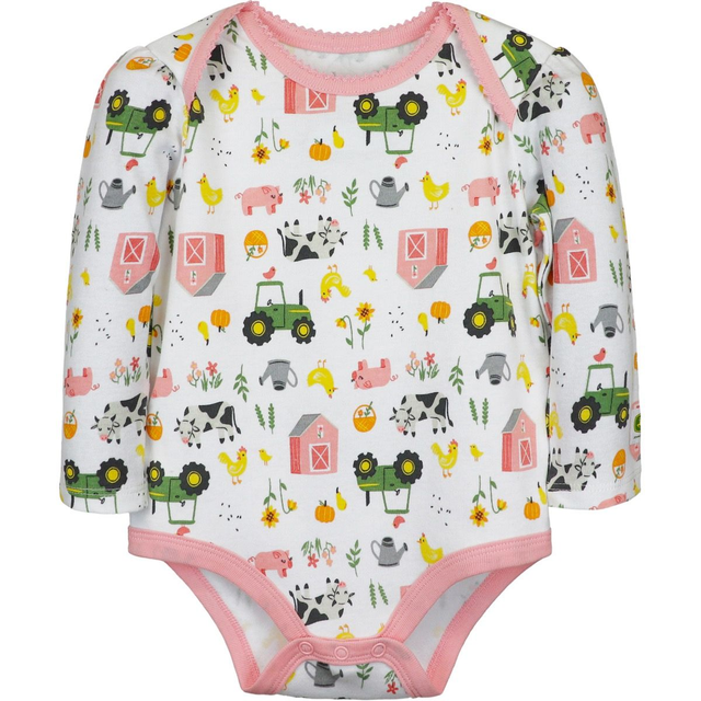 John Deere  Mädchen Babybody