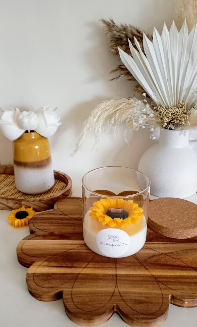 Bougie artisanale Tournesol