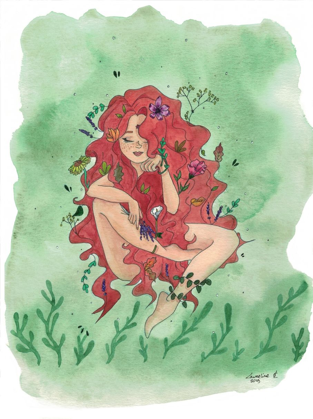 Carte postale " sauvageonne "