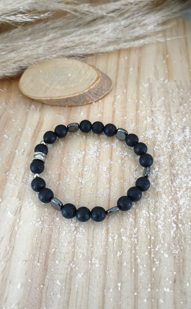 Bracelet "Renouveau" Pierre de lave