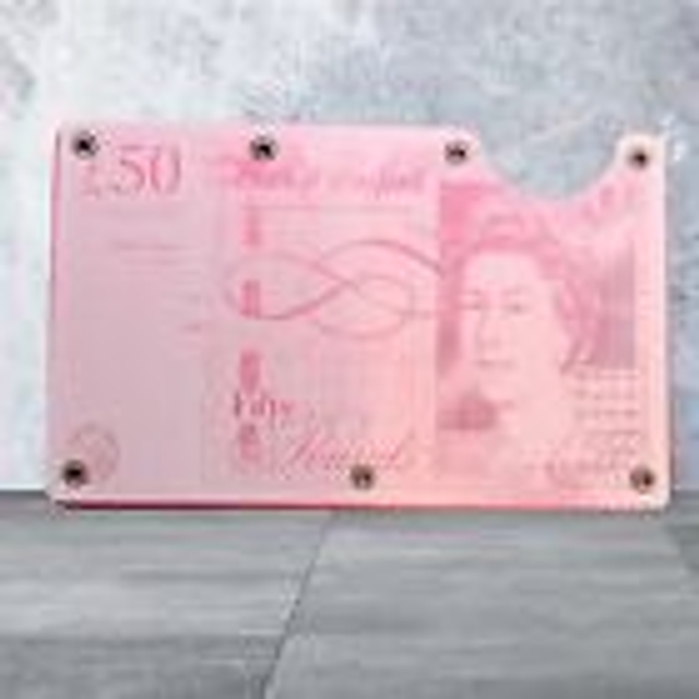 Credit Card Holder £50.00 Note