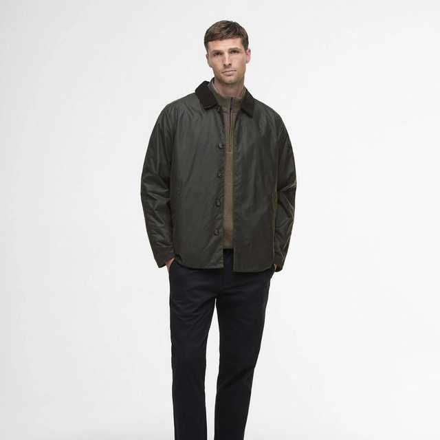 Barbour Short Lorden Wax Mac Olive