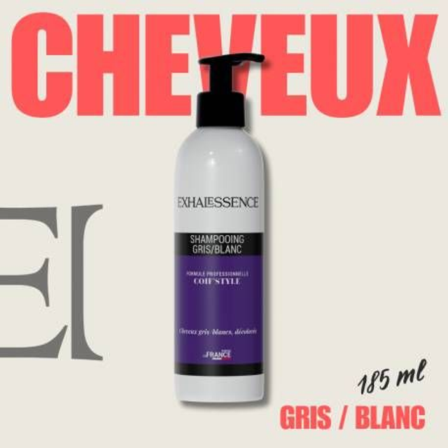 shampooing gris/blanc (185ml)
