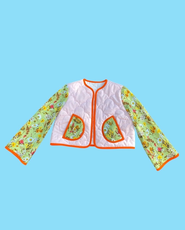 Veste matelassée nuages ☁️  -  taille XS/S/M 