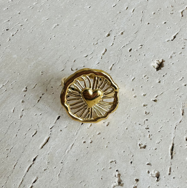 Ring hart goud