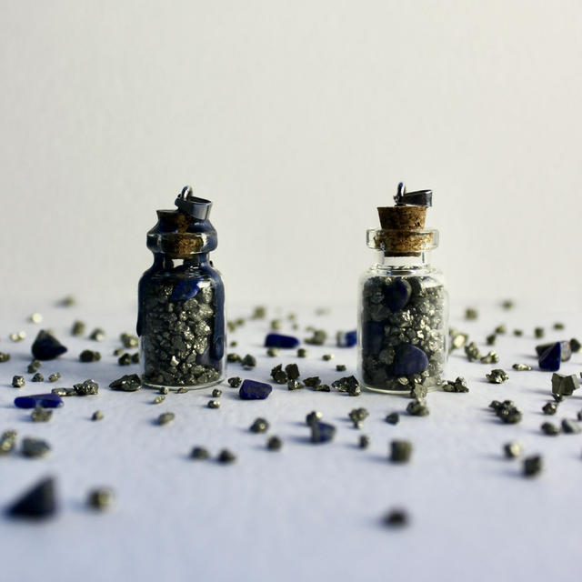 Pendentif fiole PAON grand