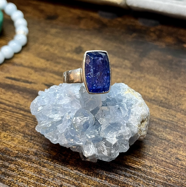 Bague en argent et Tanzanite - Taille 58
