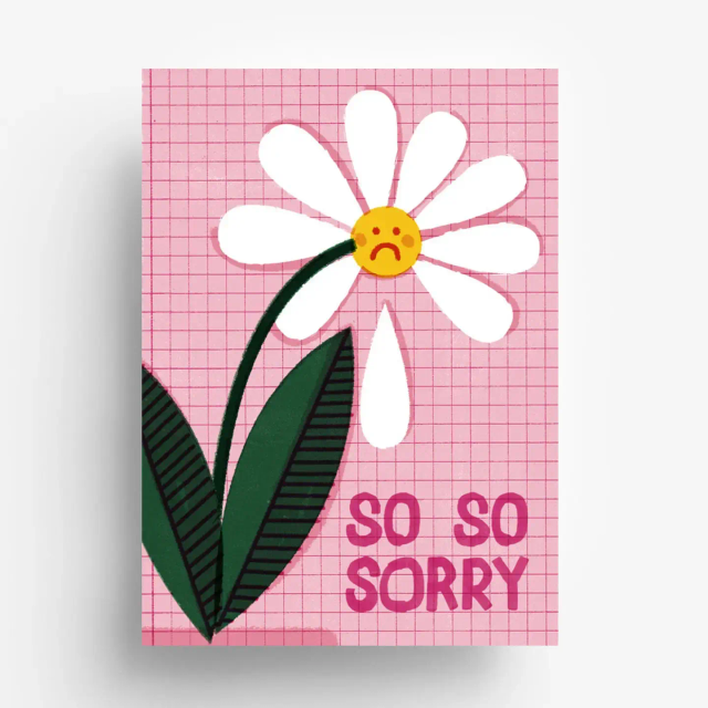 So Sorry postkaart DIN A6