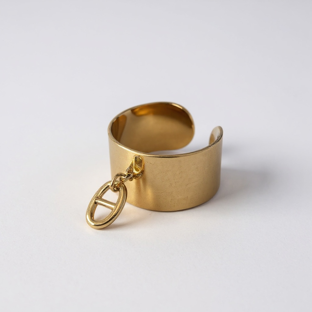 Bague Breloque Maille Marine