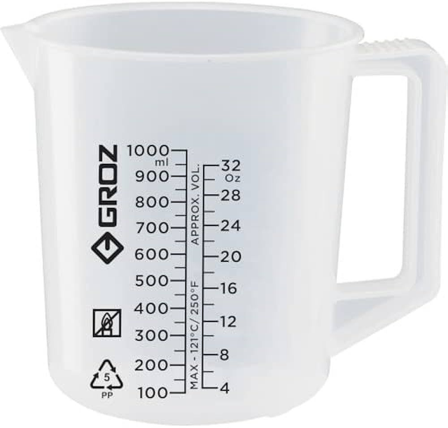 GROZ Measuring Jug - 1ltr 32fl OZ Calibrated