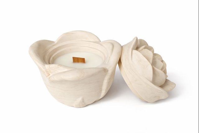 Bougie parfumée "La Rose" - Lait de Riz Cerisier