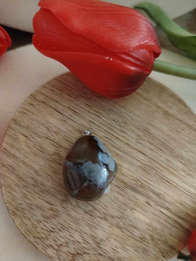  Pendentif en Agate du Botswana 